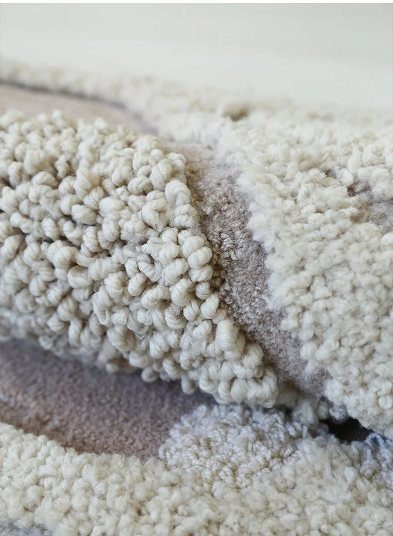 Organisch Vloerkleed Beige