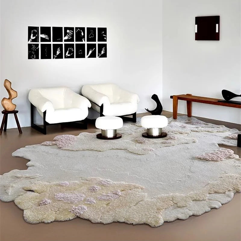 Vloerkleed Beige Organisch