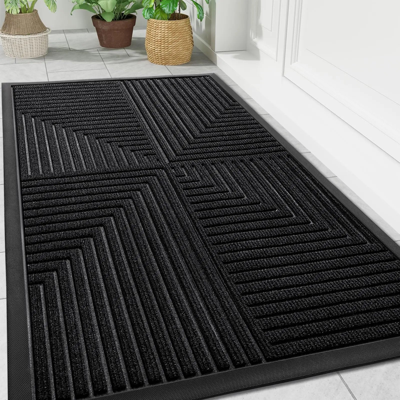 Voetmat Binnen - Black / 43.3x75cm / CHINA